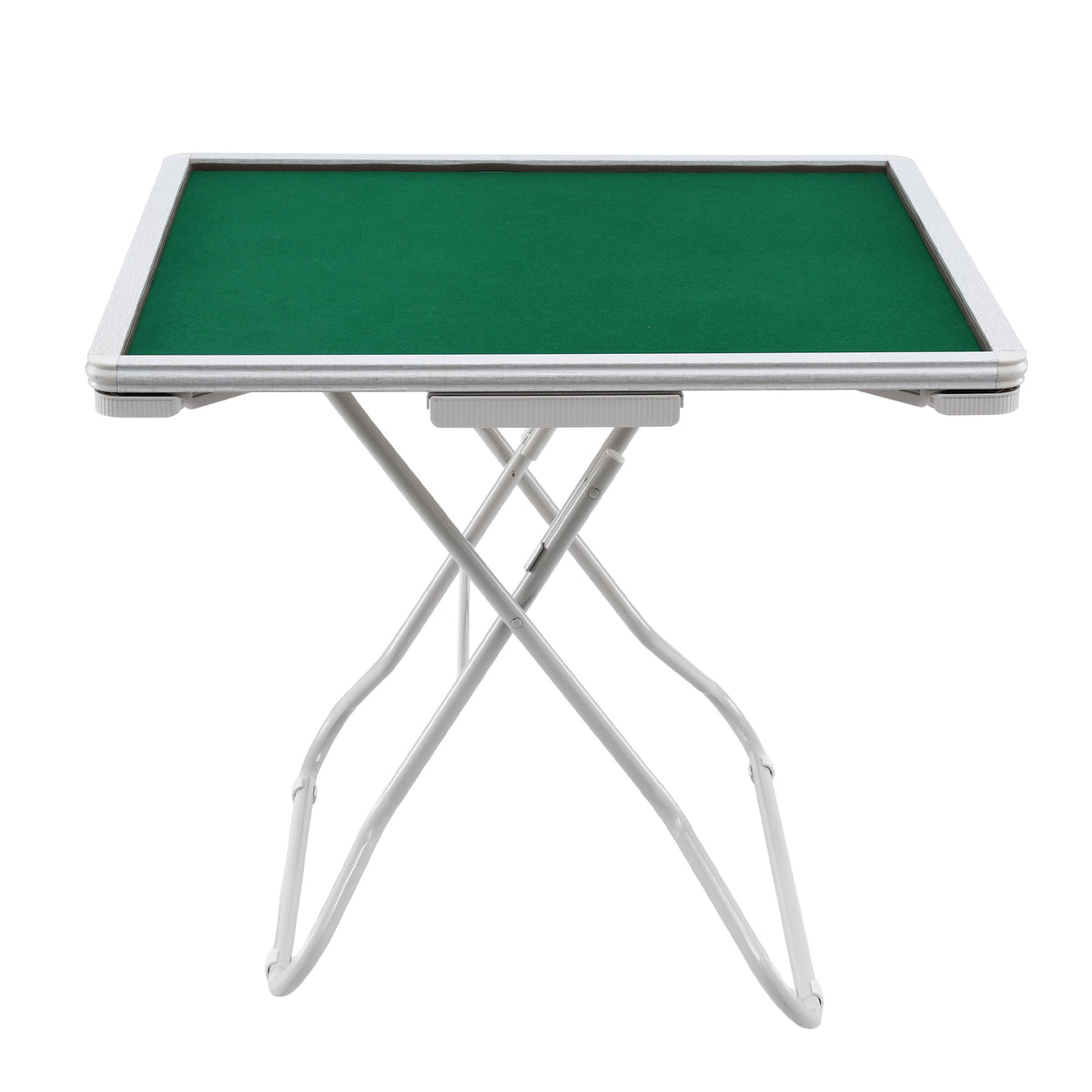 Folding Mahjong Table for Home with 4 Drawers and Cup Holders Green