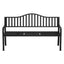 Gardeon Outdoor Garden Bench Seat Loveseat Steel Foldable Table Patio Furniture Black