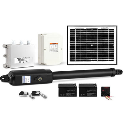 LockMaster Single Swing Gate Opener 500KG 10W Solar Panel