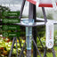 Gardeon Garden Windmill Metal Weather Station with Rain Gauge 243cm Silver