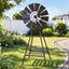 Gardeon Garden Windmill Metal Outdoor Yard Decor 120cm Bronze