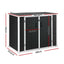 Gardeon 1070L Outdoor Storage Box Garden Shed Lockable Cabinet Tool Organizer Dark Grey