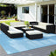 Gardeon 13-Piece Outdoor Sofa Set Wicker Couch Lounge Setting Cover