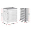 Gardeon 159L Outdoor Storage Box Stackable Cupboard Camping Organizer Wheels