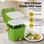 Gardeon 15L Kitchen Compost Bin Food Waste Caddy Drain Tap Green