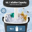 Gardeon 2-in-1 Outdoor Bar Table Portable Wine Cooler 15L Ice Bucket Tong Black