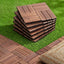 Gardeon 27PCS Wood Deck Tiles 30x30cm Interlocking Floor Tiles Pine Brown