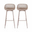 Gardeon 2PC Outdoor Bar Stools Plastic Metal Dining Chair Patio Furniture Coffee