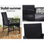 Gardeon 2PC Outdoor Dining Chairs Patio Furniture Wicker Lounge Chair Garden