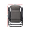 Gardeon 2PC Zero Gravity Chair Folding Outdoor Recliner Adjustable Sun Lounge Camping Grey