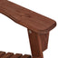 Gardeon 3PC Adirondack Outdoor Table and Chairs Wooden Beach Chair Brown