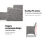 Gardeon 3PC Outdoor Bistro Set Patio Furniture Wicker Setting Chairs Table Cushion Grey