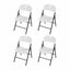Gardeon 4PC Outdoor Dining Chairs PP Folding Chair Patio Garden Furniture White