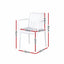 Gardeon 4PC Outdoor Dining Chairs Patio Furniture PP Stackable Chair Garden White