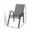 Gardeon 4PC Outdoor Dining Chairs Stackable Lounge Chair Patio Furniture Grey