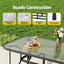 Gardeon 5PC Outdoor Dining Set 120CM Table and Chairs Patio Furniture Garden Cushion