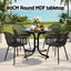 Gardeon 5PCS Outdoor Dining Set Table and Chairs Patio Furniture Garden Diamond Black