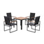 Gardeon 5PCS Outdoor Dining Set Table and Chairs Patio Garden Furniture Bistro Set