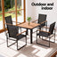 Gardeon 5PCS Outdoor Dining Set Table and Chairs Patio Garden Furniture Bistro Set