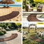 Gardeon 8FT Wooden Garden Pathway Roll-Out Curved Walkway Outdoor Backyard Charcoal Brown