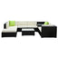 Gardeon 9-Piece Outdoor Sofa Set Wicker Couch Lounge Setting Cover