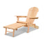 Gardeon Adirondack Outdoor Chairs Wooden Sun Lounge Patio Furniture Garden Natural