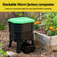 Gardeon Compost Bin 4-Tray Stackable Worm Farm Composter with Liquid Fertiliser Tap