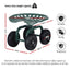 Gardeon Garden Seat 360 Swivel Rolling Adjustable Height Work Scooter Cart Wheels Heavy Duty 150kg