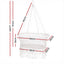 Gardeon Hammock Chair Cotton Swing Chair Outdoor Indoor Cream