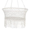 Gardeon Hammock Chair Cotton Swing Chair Outdoor Indoor Cream