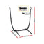Gardeon Hammock Chair Stand Iron Frame w/ Phone Holder Black