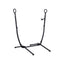 Gardeon Hammock Chair Stand Iron Frame w/ Phone Holder Black