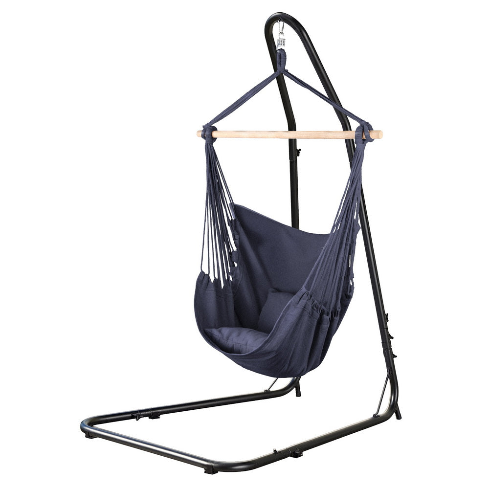 Gardeon Hammock Chair with Heavy Duty Steel Stand