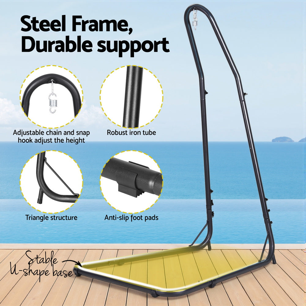 Gardeon Hammock Chair with Heavy Duty Steel Stand