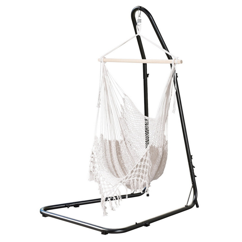 Gardeon Hammock Hanging Chair with Heavy Duty Steel Stand