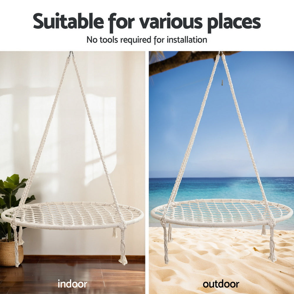 Gardeon Hammock Hanging Chair with Steel Stand