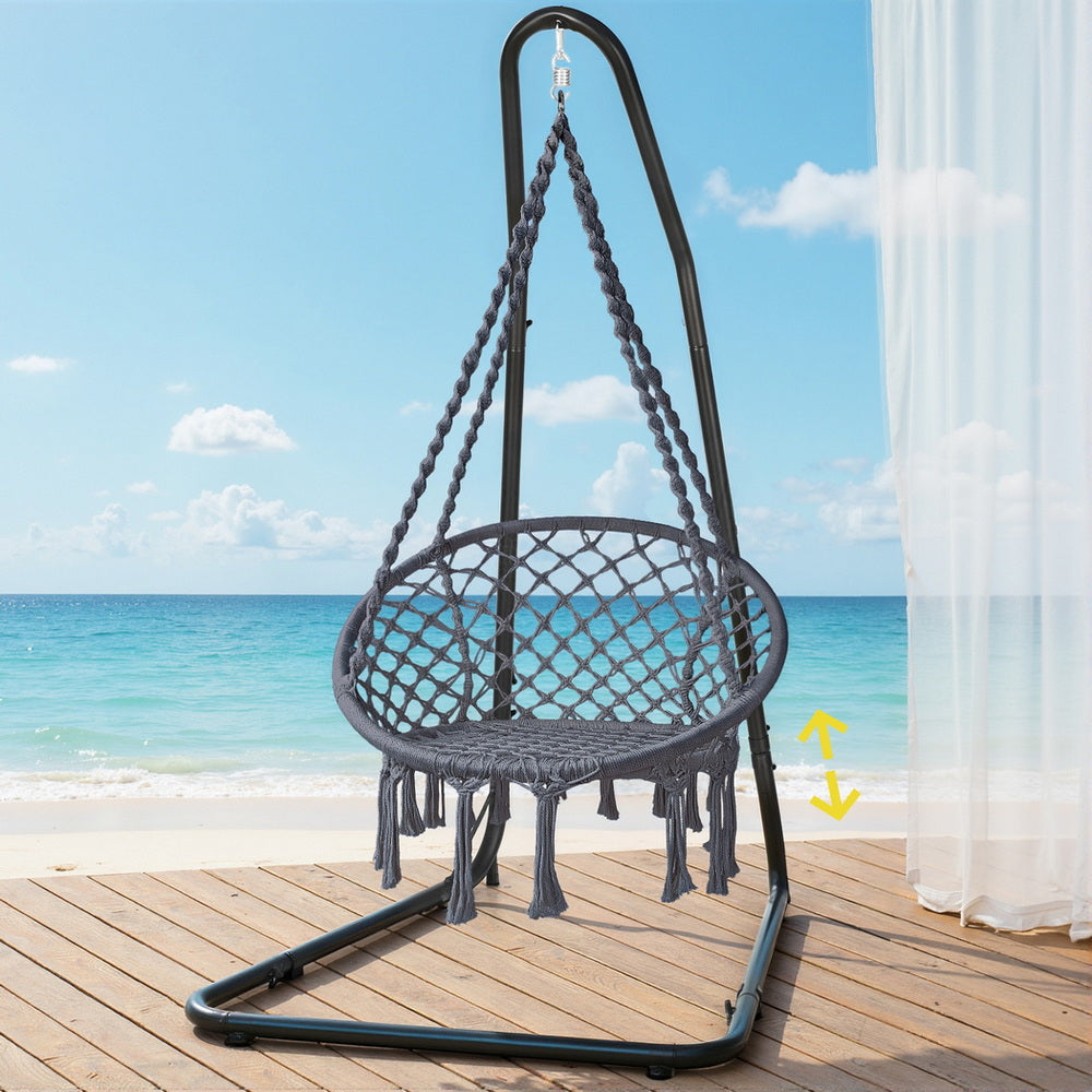 Gardeon Hammock Hanging Chair with Steel Stand