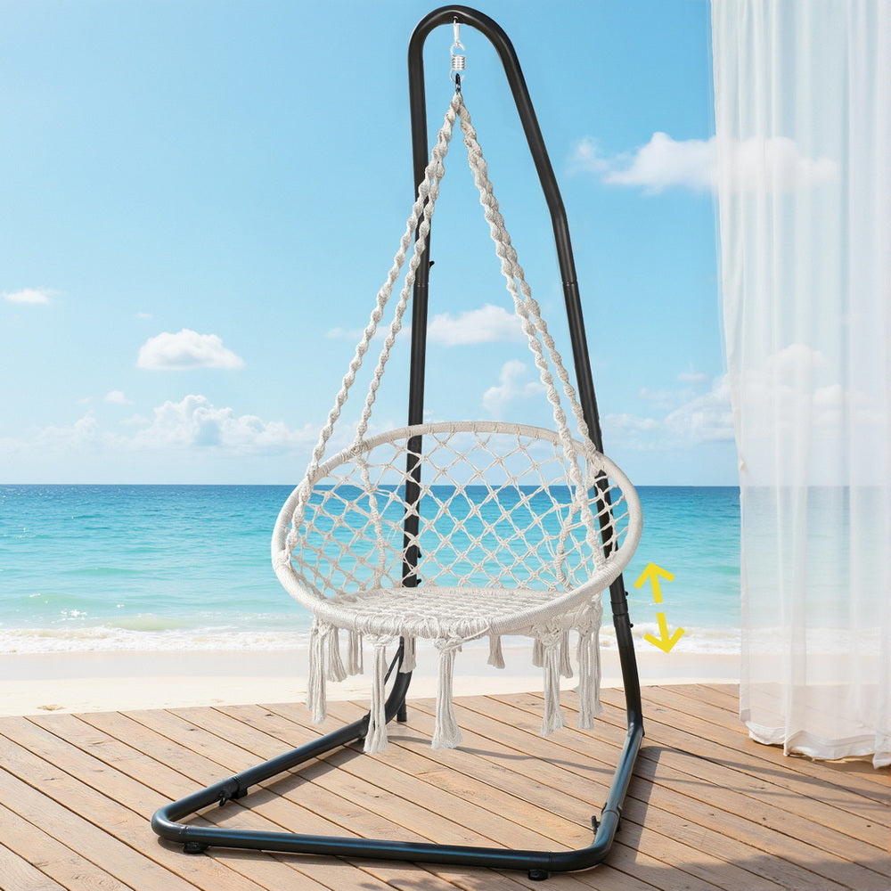 Gardeon Hammock Hanging Chair with Steel Stand