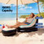 Gardeon Inflatable Chair with Ottoman Air Sofa Blow Up Air Chair for Camping with Pump