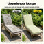 Gardeon Outdoor Chaise Lounge Cushion Lounge Chair Pad Sunbed Mattress Green