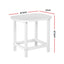 Gardeon Outdoor Coffee Side Table HDPE Desk Patio Furniture Camping Garden White
