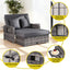 Gardeon Outdoor Day Bed Sun Lounge Setting Wicker Lounger Patio Furniture Grey