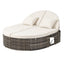 Gardeon Outdoor Day Bed Sun Lounge Setting Wicker Lounger Patio Furniture w/ Retractable Side Tray
