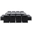 Gardeon Outdoor Dining Set 13 Piece Wicker Table Chairs Setting Black