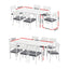 Gardeon Outdoor Dining Set 9PCS Aluminum Extendable Table Chairs Patio Furniture