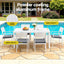 Gardeon Outdoor Dining Set 9PCS Aluminum Extendable Table Chairs Patio Furniture