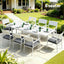 Gardeon Outdoor Dining Set 9PCS Aluminum Extendable Table Chairs Patio Furniture