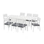 Gardeon Outdoor Dining Set 9PCS Aluminum Extendable Table Chairs Patio Furniture