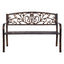 Gardeon Outdoor Garden Bench Seat Steel Outdoor Furniture 3 Seater Park Bronze