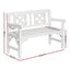 Gardeon Outdoor Garden Bench Wooden Chair 2 Seat Patio Furniture Lounge White